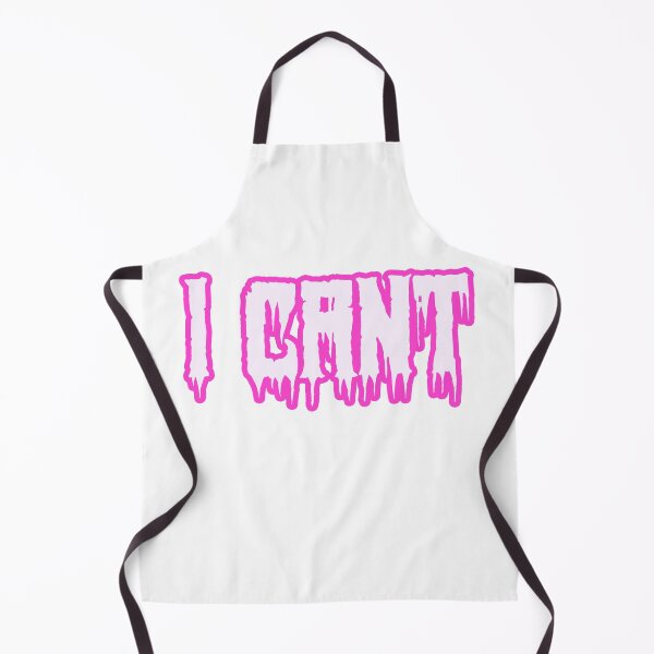 Item preview, I Cant in Horror Drip Pink Outline Typography designed and sold by Memes N Lore .