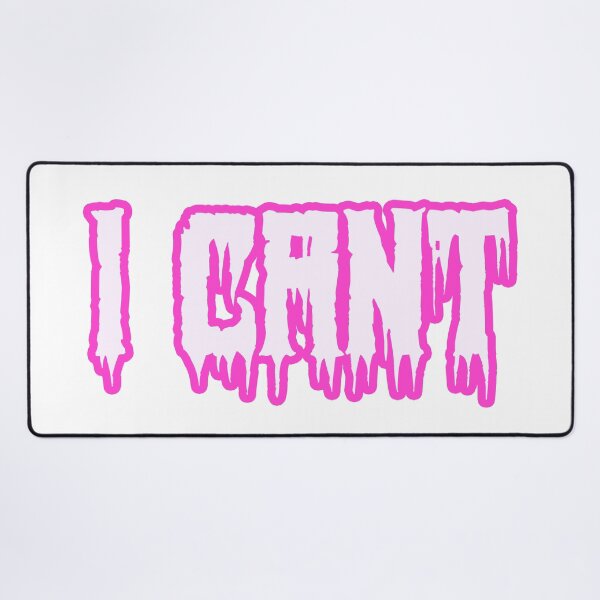 Item preview, I Cant in Horror Drip Pink Outline Typography designed and sold by Memes N Lore .