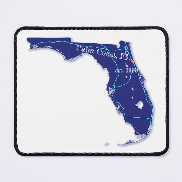 Item preview, Palm Coast, FL [Blue] designed and sold by PhilbonianDezin.