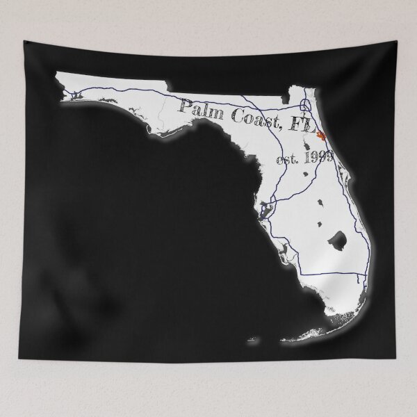 Item preview, Palm Coast, FL [White] designed and sold by PhilbonianDezin.