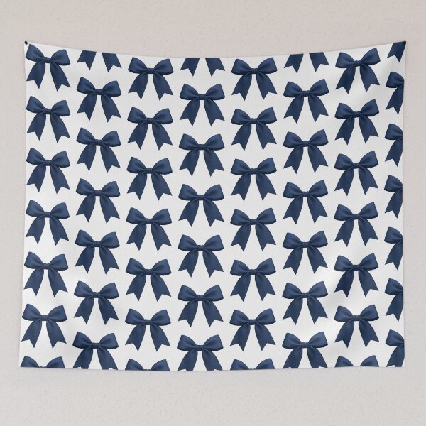 Item preview, Navy Blue Satin Bow designed and sold by The Painted Topaz.