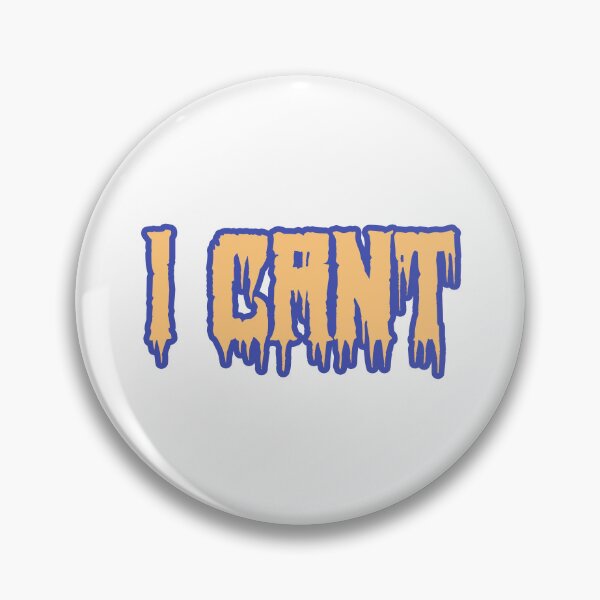 Item preview, I Cant in Horror Drip Yellow Typography designed and sold by Memes N Lore .