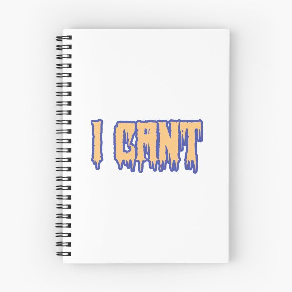 Item preview, I Cant in Horror Drip Yellow Typography designed and sold by Memes N Lore .