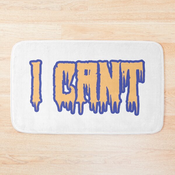 Item preview, I Cant in Horror Drip Yellow Typography designed and sold by Memes N Lore .
