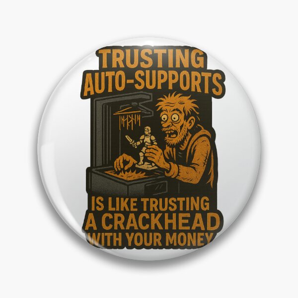 Item preview, Trusting Auto-Supports – 3D Printing Fail Sticker designed and sold by Ashes & intent .