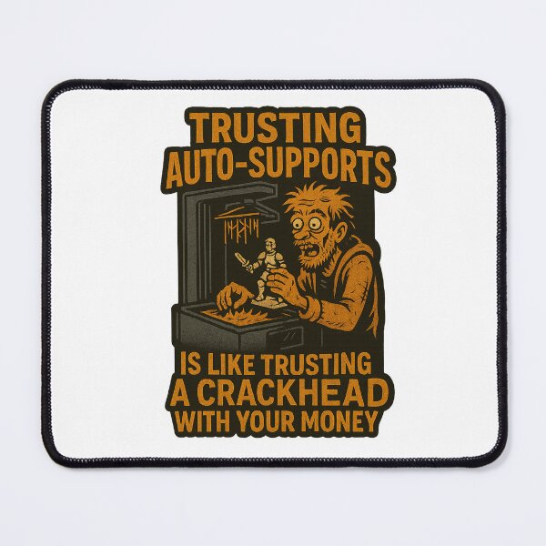Item preview, Trusting Auto-Supports – 3D Printing Fail Sticker designed and sold by Ashes & intent .