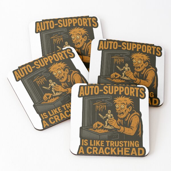 Item preview, Trusting Auto-Supports – 3D Printing Fail Sticker designed and sold by Ashes & intent .