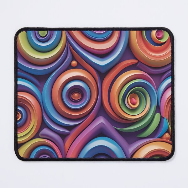 Item preview, Elegant Aesthetic Rainbow Colored Sculpted Swirl Design designed and sold by greenflashwear.