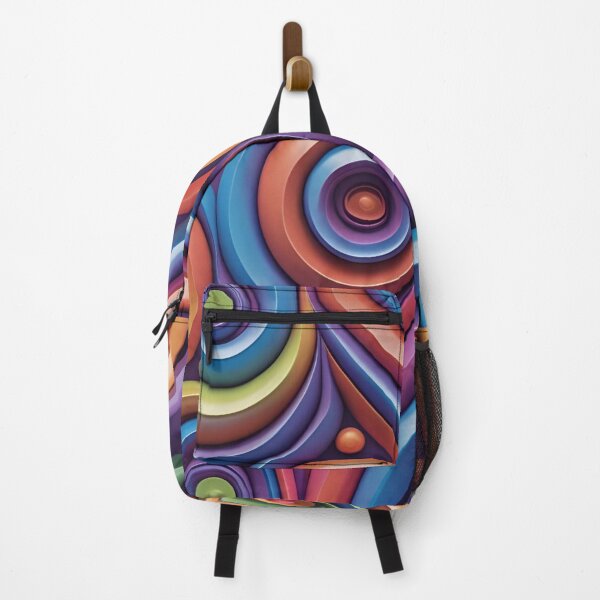 Item preview, Elegant Aesthetic Rainbow Colored Sculpted Swirl Design designed and sold by greenflashwear.