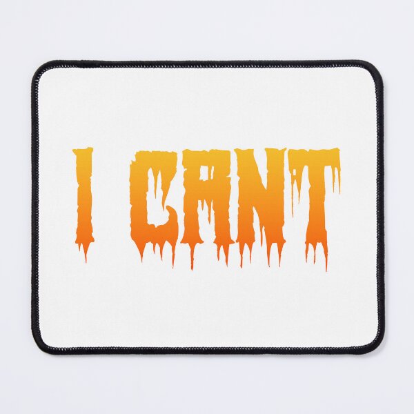 Item preview, I Cant in Hot Orange Horror Drip Typography designed and sold by Memes N Lore .