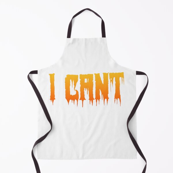 Item preview, I Cant in Hot Orange Horror Drip Typography designed and sold by Memes N Lore .