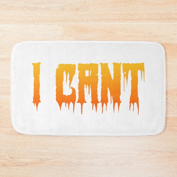 Item preview, I Cant in Hot Orange Horror Drip Typography designed and sold by Memes N Lore .