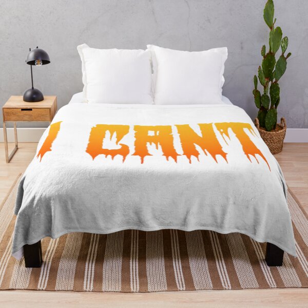 Item preview, I Cant in Hot Orange Horror Drip Typography designed and sold by Memes N Lore .