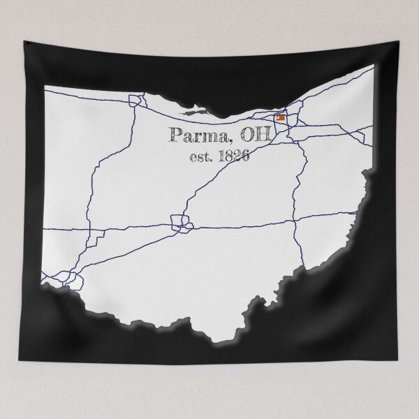 Item preview, Parma, OH [White] designed and sold by PhilbonianDezin.