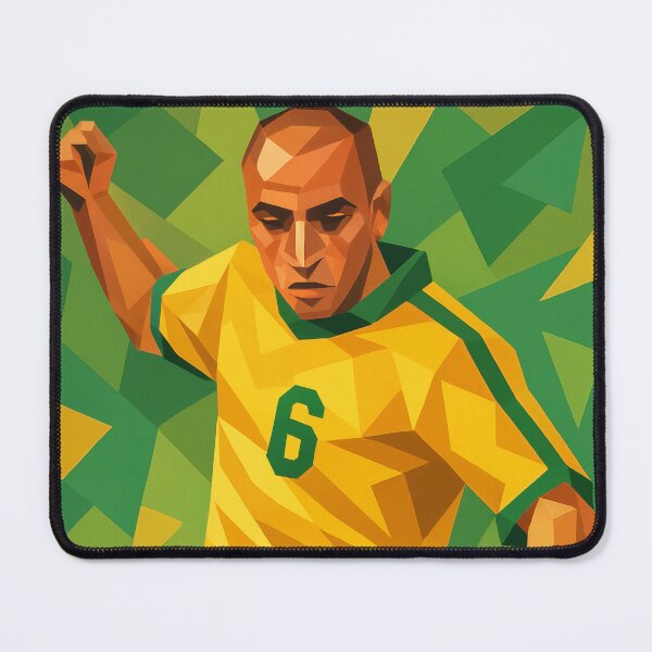 Item preview, Roberto Carlos Brazil Football Legend Soccer Icon Art designed and sold by kakarikihill.