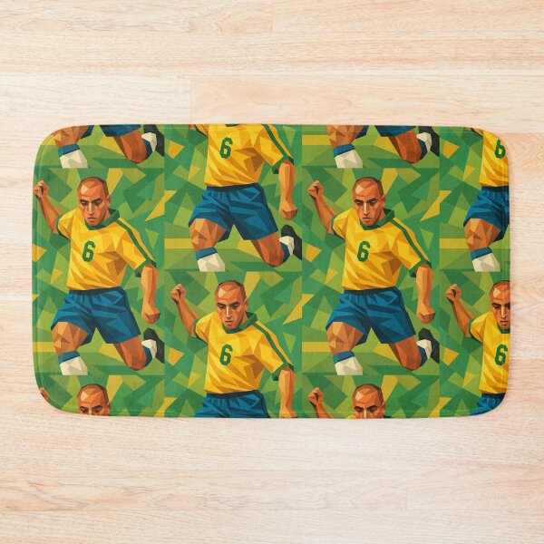 Item preview, Roberto Carlos Brazil Football Legend Soccer Icon Art designed and sold by kakarikihill.