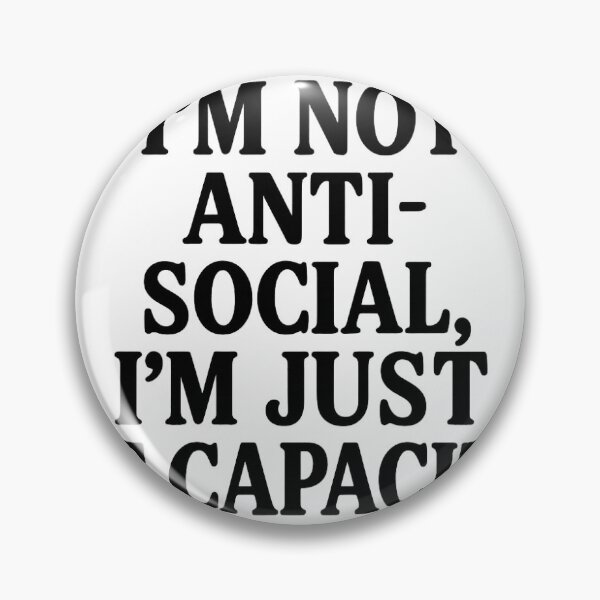 Item preview, Anti-social designed and sold by EasyDays13.
