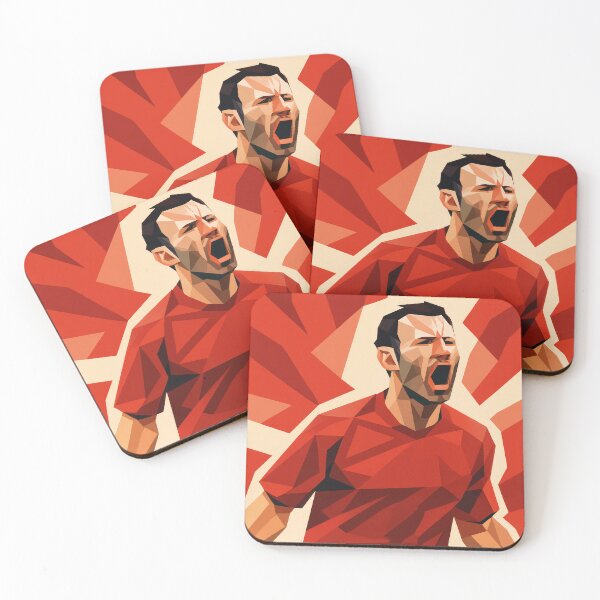 Item preview, Ryan Giggs Football Legend Low Poly Vector Art designed and sold by kakarikihill.