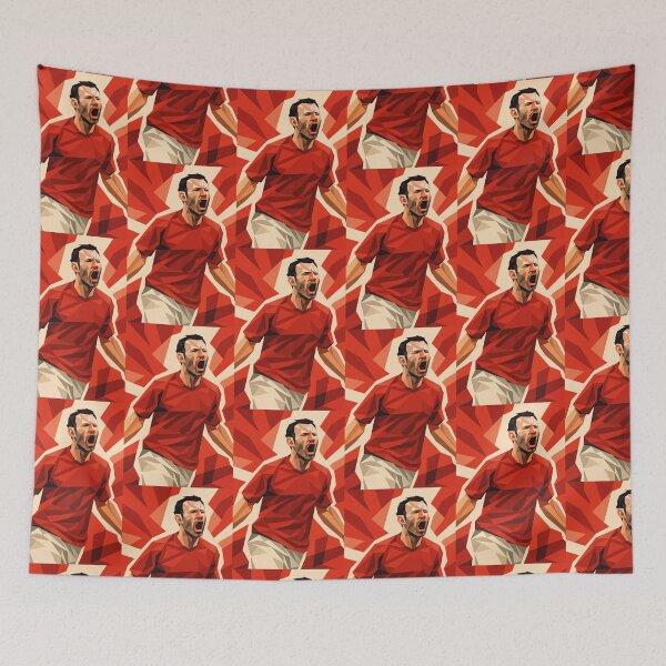 Item preview, Ryan Giggs Football Legend Low Poly Vector Art designed and sold by kakarikihill.