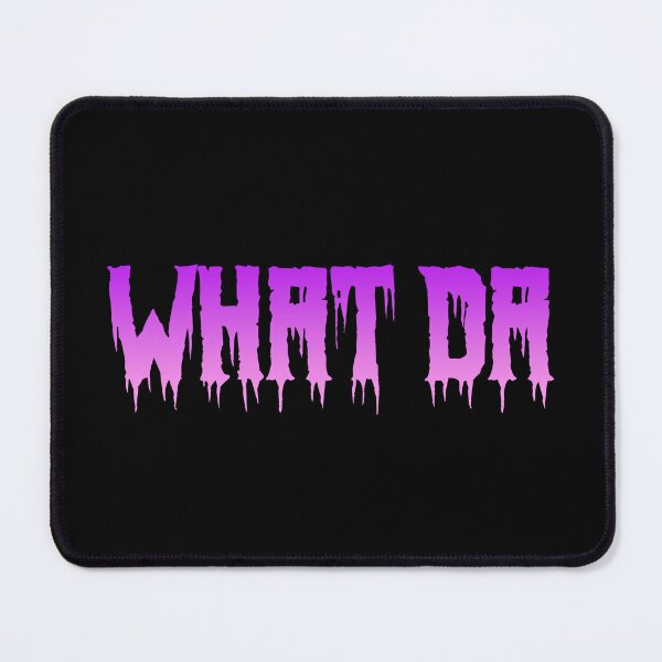 Item preview, What Da in Pink and Violet Horror Drip Typography designed and sold by Memes N Lore .