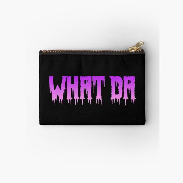 Item preview, What Da in Pink and Violet Horror Drip Typography designed and sold by Memes N Lore .