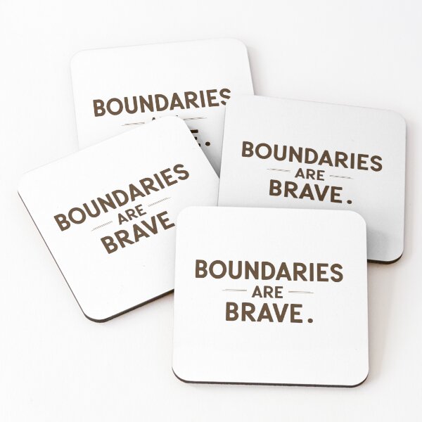 Item preview, Boundaries Are Brave – Minimalist Statement Design designed and sold by Irene Catchmind.