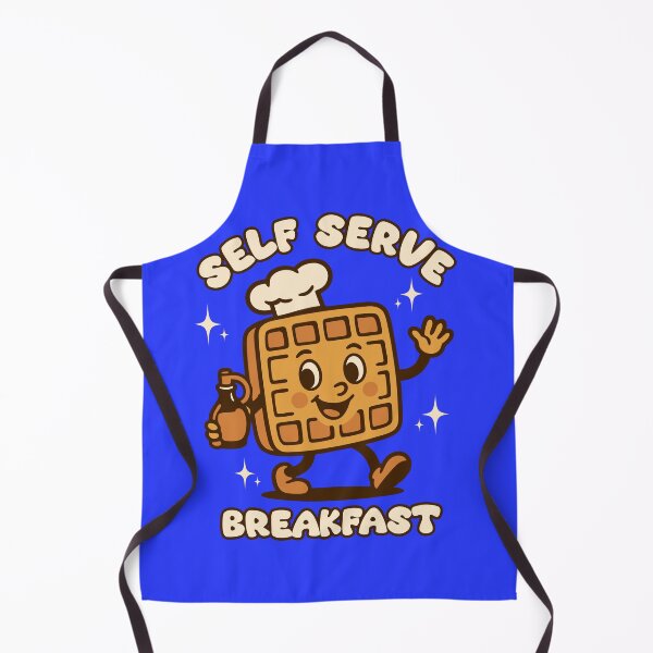 Item preview, Happy Waffle Chef Retro Self-Serve Breakfast Mascot designed and sold by Supri123.
