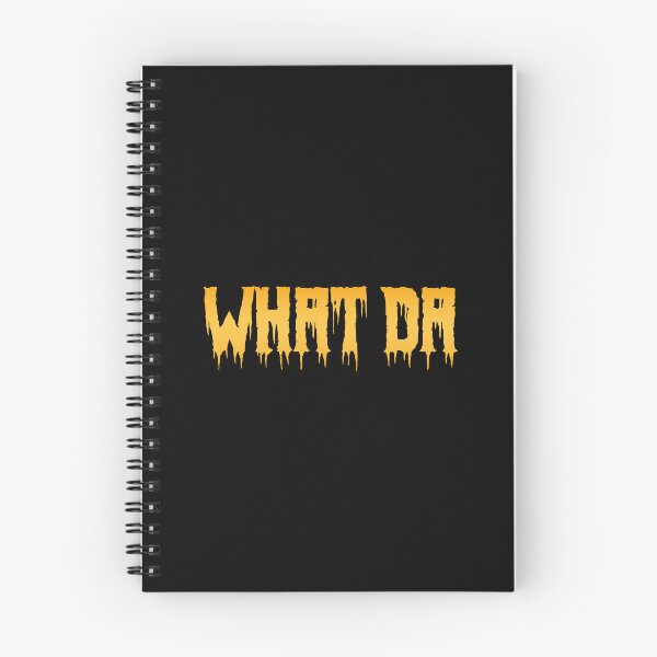 Item preview, What Da in Yellow Horror Drip Typography designed and sold by Memes N Lore .