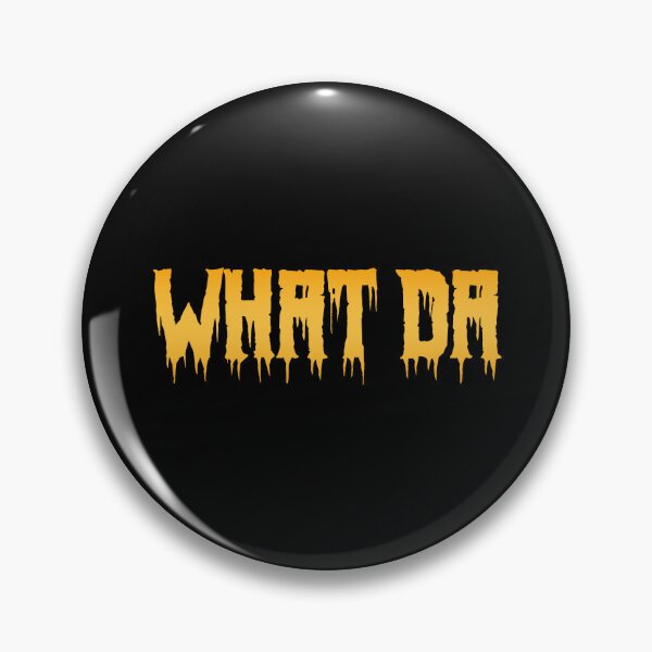 Item preview, What Da in Yellow Horror Drip Typography designed and sold by Memes N Lore .