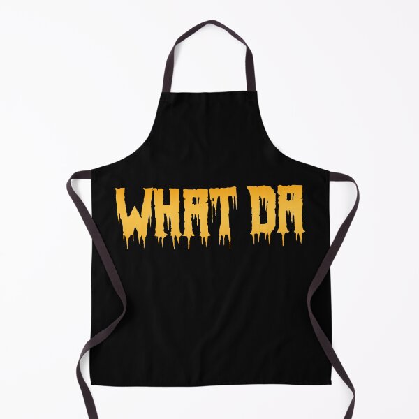 Item preview, What Da in Yellow Horror Drip Typography designed and sold by Memes N Lore .