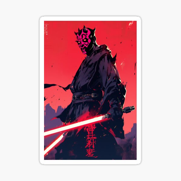 Vista previa del artículo con la obra «El tipo con maza de cuernos del lado oscuro», diseñado y vendido por AnimeArsenalPrints.