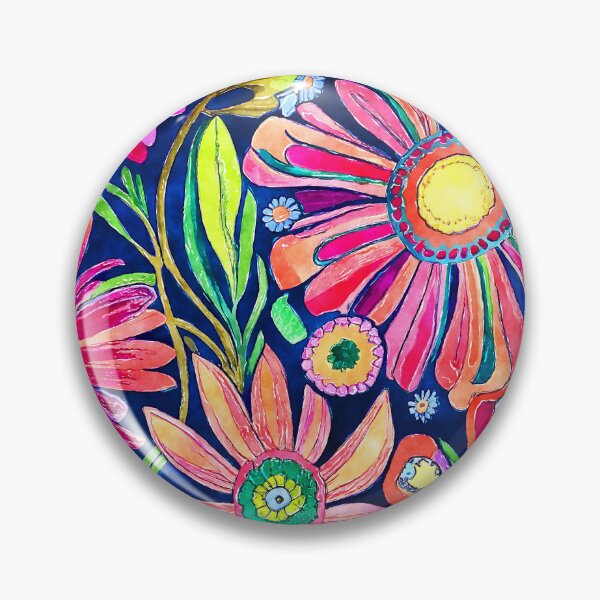 Artikelvorschau, Retro 1960er Funky Blumen Bunte abstrakte Kunst Designs entworfen und verkauft von DEC02.