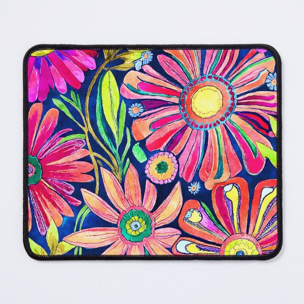 Item preview, Retro 1960's Funky Flowers Colorful Abstract Art Designs designed and sold by DEC02.