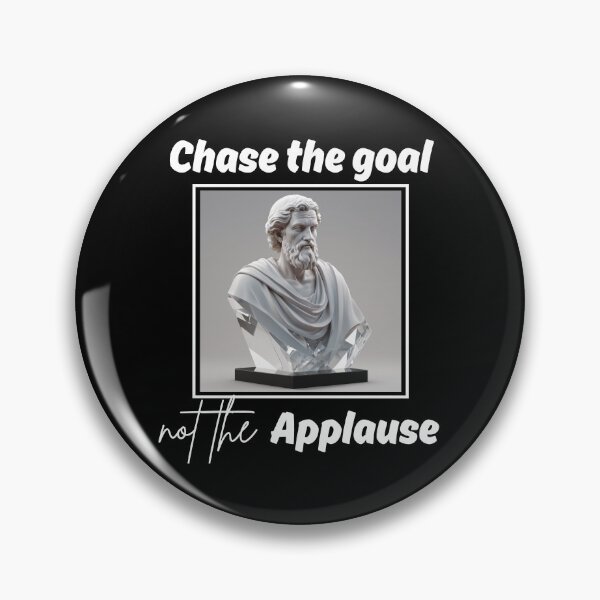 Item preview, Chase the Goal, not the Applause - Epictetus Crystal Clear Quartz Stoic Sculpture designed and sold by LexaArtworks.
