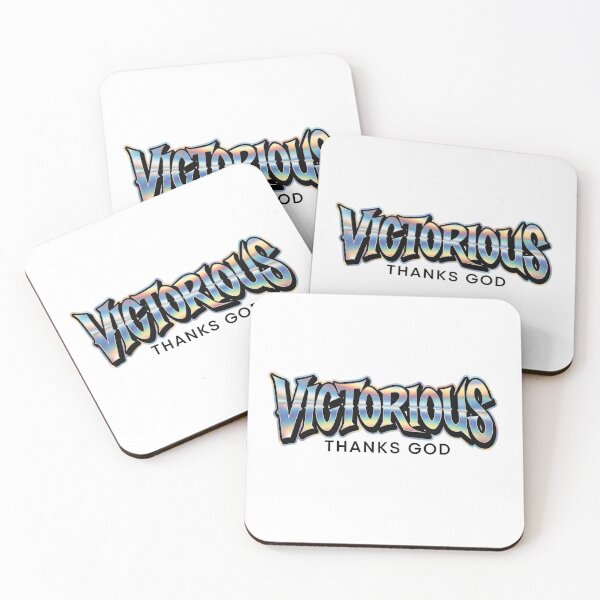 Item preview, Victorious – Holographic Urban Logo with Thanks God designed and sold by AV.