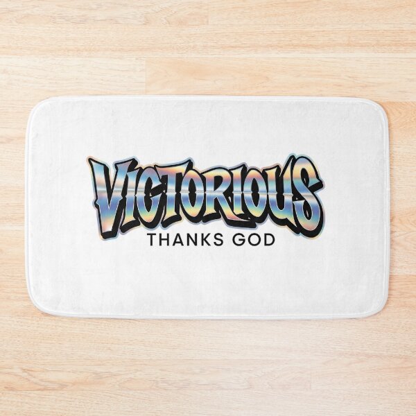 Item preview, Victorious – Holographic Urban Logo with Thanks God designed and sold by AV.
