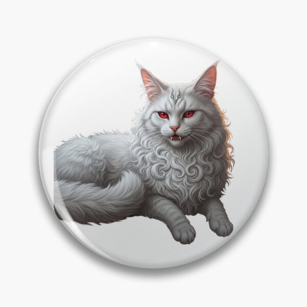 Item preview, Elegant White Cat - Noble Elf Inspired Fan Art designed and sold by PolyLili.
