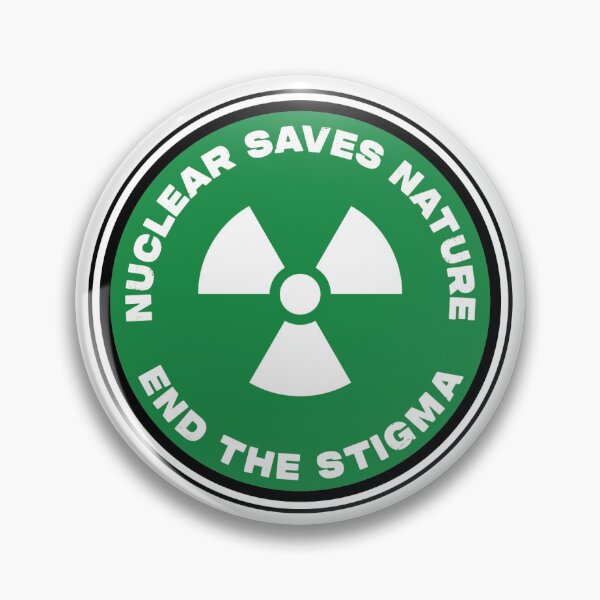 Item preview, Pro Nuclear Power stickers, magnets, and buttons designed and sold by BirdAnvilArt.