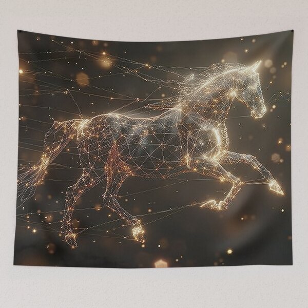 Item preview, A horse's hologram in the cosmos 4 designed and sold by FlaskLab.