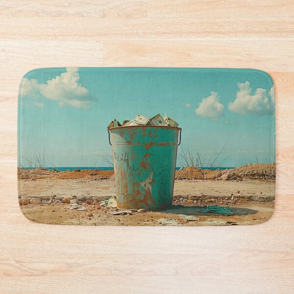 Item preview, Banknotes inside a trash bucket designed and sold by FlaskLab.