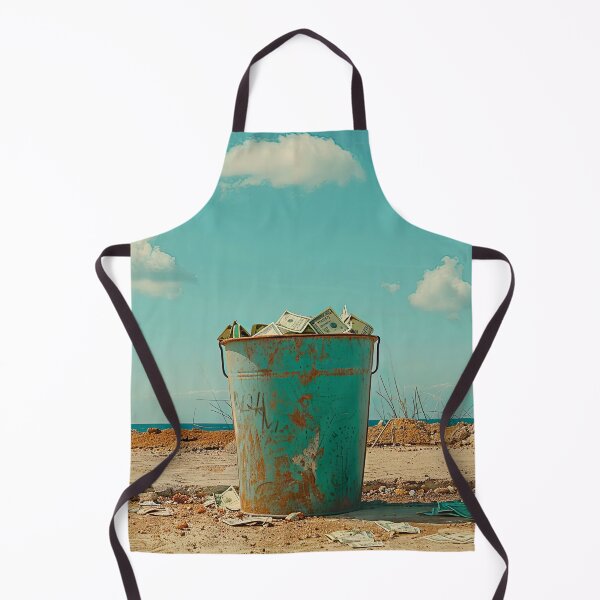 Item preview, Banknotes inside a trash bucket designed and sold by FlaskLab.