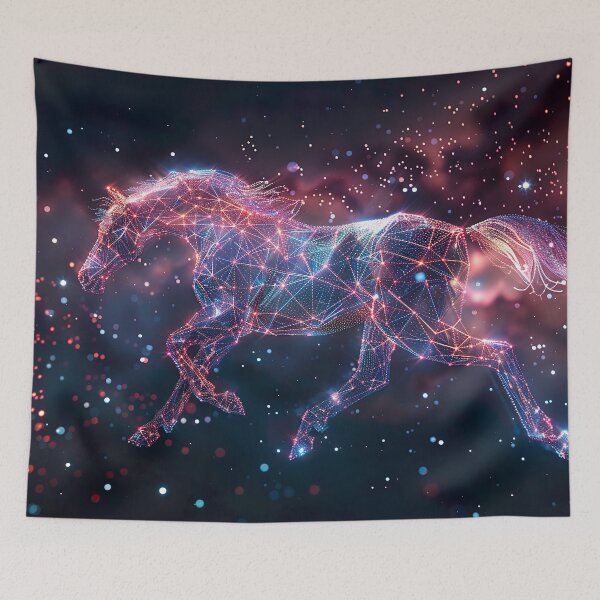 Item preview, A horse's hologram in the cosmos 3 designed and sold by FlaskLab.