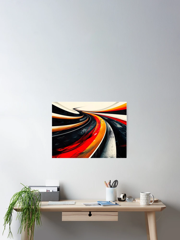 Thumbnail 2 of 3, Poster, Speed Racing 4 designed and sold by FlaskLab.