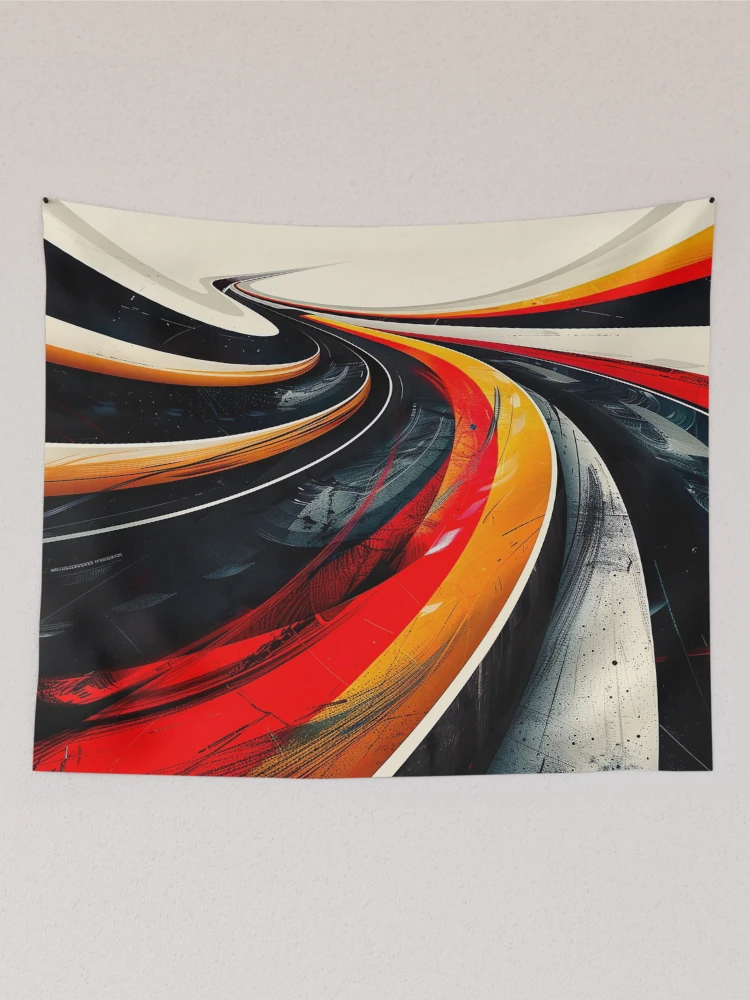 Thumbnail 2 of 3, Tapestry, Speed Racing 4 designed and sold by FlaskLab.