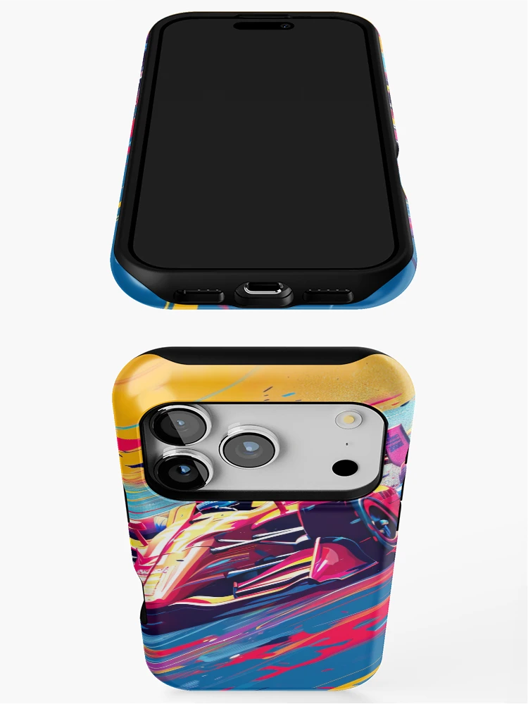 Thumbnail 3 of 4, iPhone Case, Speed Racing 3 designed and sold by FlaskLab.
