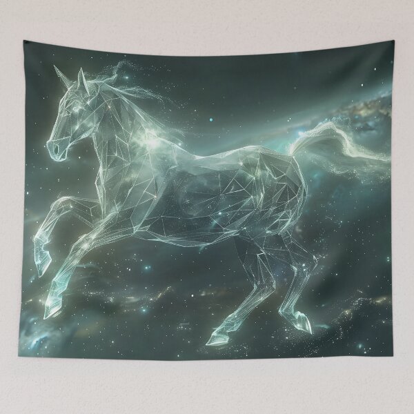 Item preview, A horse's hologram in the cosmos 1 designed and sold by FlaskLab.