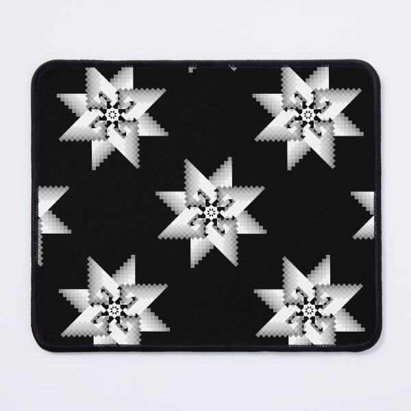 Item preview, Monochrome Pixel Star Pattern designed and sold by Khwanchai.