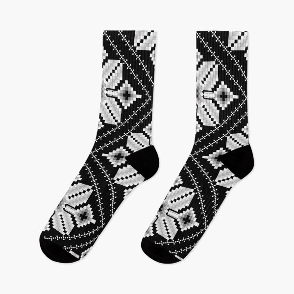 Item preview, Monochrome Pixelated Ethnic Pattern designed and sold by Khwanchai.