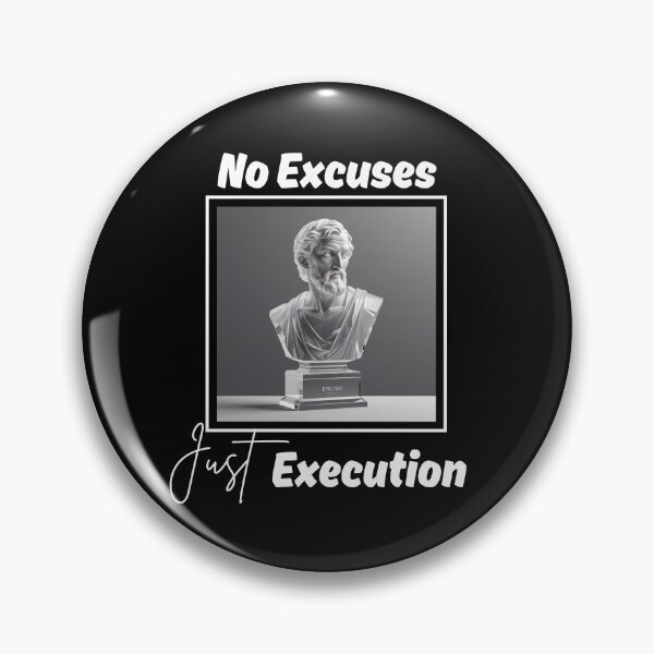 Item preview, No Excuses, Just Execution - Epictetus Crystal Clear Quartz Stoic Sculpture designed and sold by LexaArtworks.
