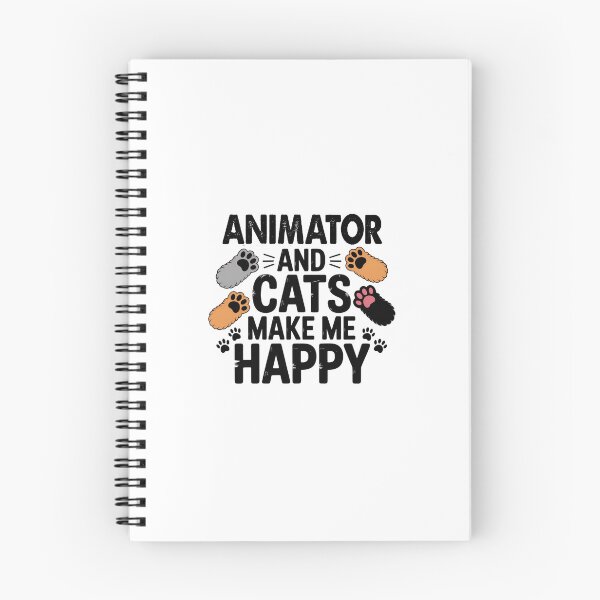 Item preview, Animator And Cats Make Me Happy - Funny Animator Cats Lover designed and sold by Oussinc.